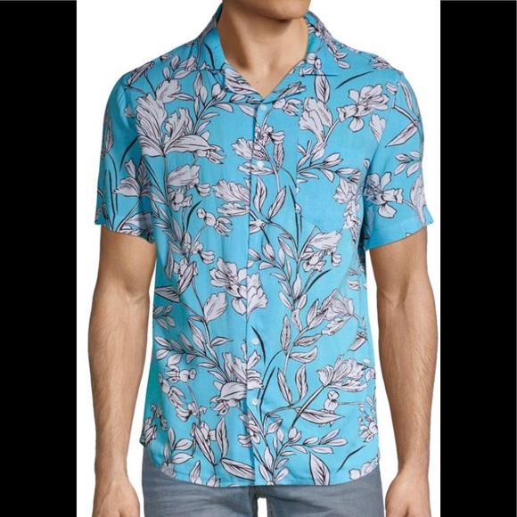 Shore Leave Other - Tropical printed button-down shirt size M
